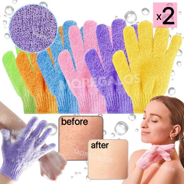Guantex2 Exfoliante Manopla Piel Suave Baño Spa Corp Facial 1