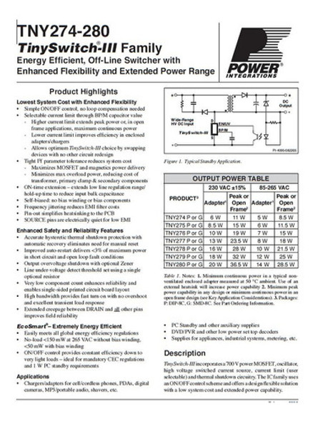 Tny277pn Tny277 Reemplaza Tny277pg Tny276pn Tny276pg Tny275 1