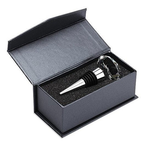 Tapon De Vino Metalico Decorativo Con Caja De Regalo  Tapa 0