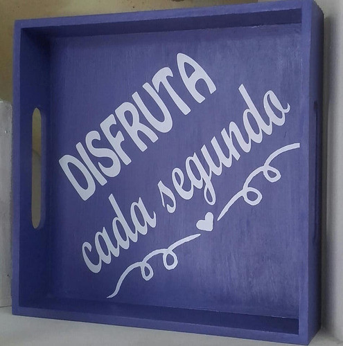 Bandeja  Fibrofácil Personalizada Para Desayunos 30x30x5 1