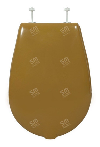 Asiento Inodoro Ariel 406 Urea Compatible C/ Pilar Dorado 1
