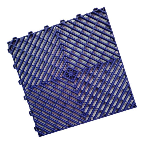 Piso Modular Automotivo Azul 30x30cm 10 Peças Pisoplastic 0