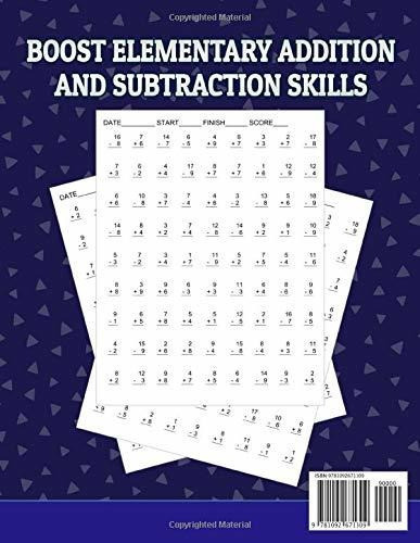 Book : 100 Math Drills For 1st Grade Timed Test Addition An 1