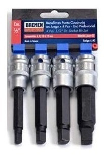 Juego De Bocallaves Tubo Cuadrado Bremen X 4 Pcs 6145 1