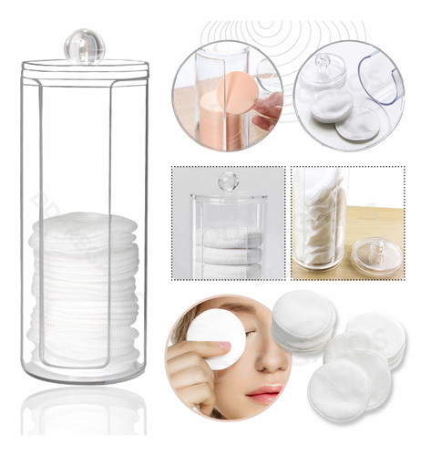 Organizador Porta Algodón Wipes Maquillaje Manicuria Acrilic 1