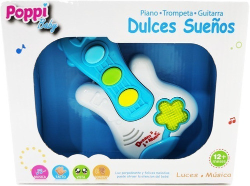 Guitarra Sonido Luces Bebe Linea 1 Infancia Isud 3613 0