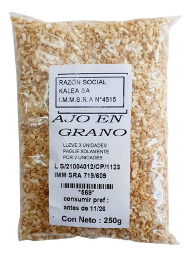 Ajo En Grano 250g Lleve 3 Pague Solo Por 2 0