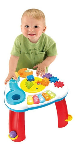 Mesita Para Que Juegue El Bebe Nueva Musical Encastre Luces 0