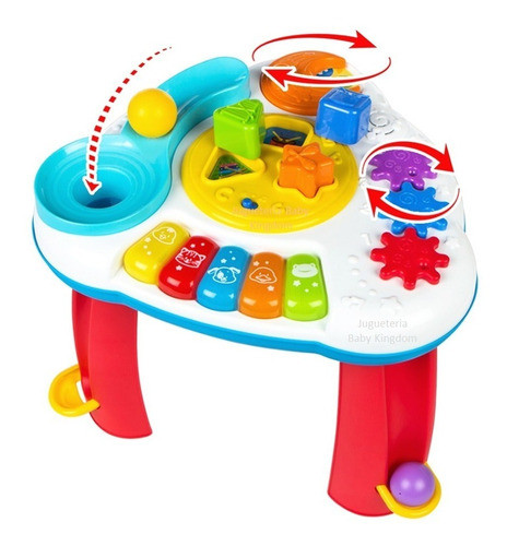 Mesita Para Que Juegue El Bebe Nueva Musical Encastre Luces 1