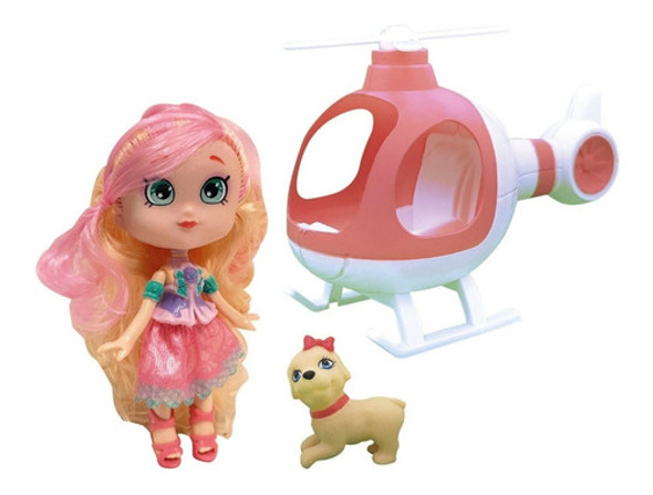 Playset Muneca C/helicoptero Y Mascota Best Friends Jeg 2435 1 Playset Muneca C/helicoptero Y Mascota Best Friends Jeg 2435 1