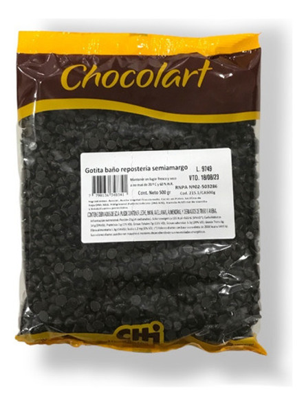 Gotitas Drops Chips Chocolate Semi Amargo 500grs | Premium | 0 Gotitas Drops Chips Chocolate Semi Amargo 500grs | Premium | 0