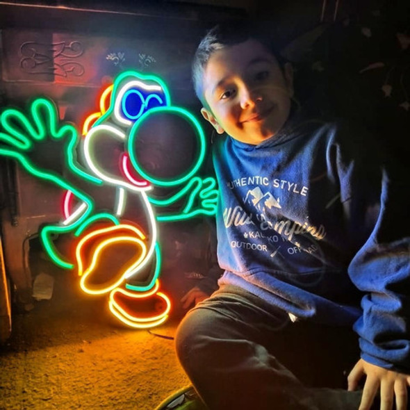 Cartel Yoshi En Neón Led / Deco / Hogar / Ambientación 1