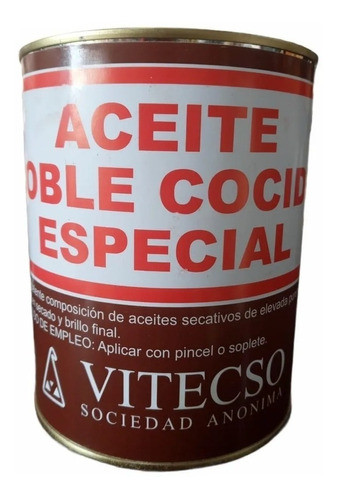 Aceite De Lino Doble Cocido Especial P/madera Vitecso X4lt 1