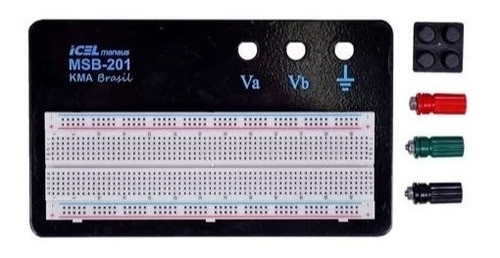 Protoboard 830 Furos Com Base E 3 Bornes Msb-201 Icel 0