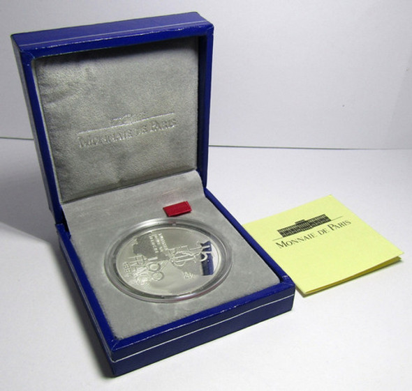 Francia 100 Francos 15 Euros 1994 Plata Canal De La Mancha 0 Francia 100 Francos 15 Euros 1994 Plata Canal De La Mancha 0