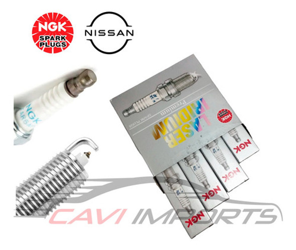 4 Velas Ngk Iridium Nissan Sentra Versa Tiida Lzkar6ap-11 0