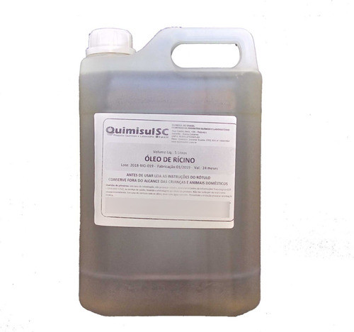 Oleo Ricino Mamona 5 Lt+ 5 Lt Vaselina Liquida Ind. 1