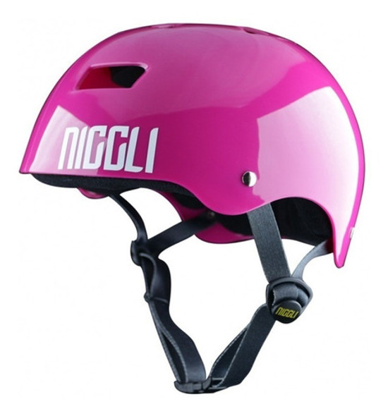 Capacete Niggli Iron Rosa Profissional Patins Skate - Tam. G 0
