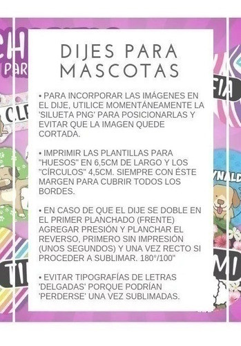 Plantillas Diseños Para Sublimar Placas Collar Mascotas 1