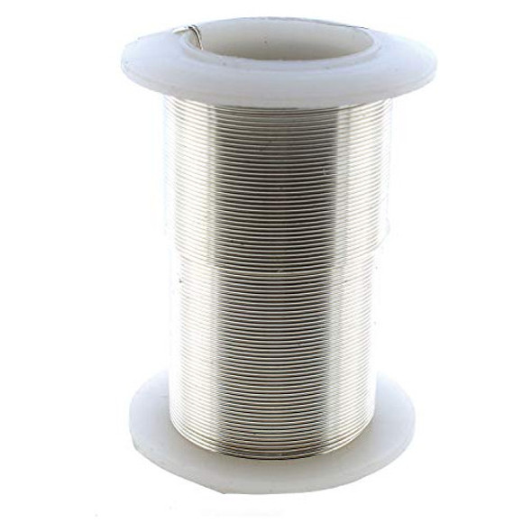 Alambre De Cobre P/ Joyeria Artesanal Cablibre24 0.5mm Plata 1