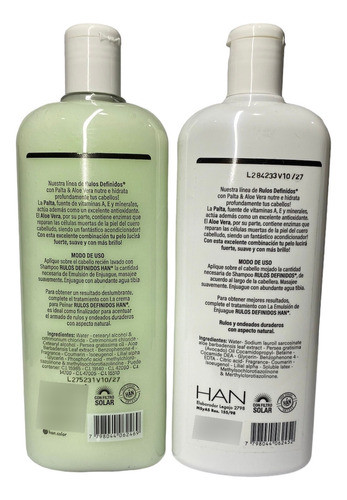 Combo Shampoo Y Acondicionador Rulos Definidos - Han 1