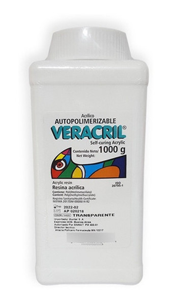 Acrilico Autocurado Veracril Mecanica Dental Odontologia  Kg 0 Acrilico Autocurado Veracril Mecanica Dental Odontologia  Kg 0