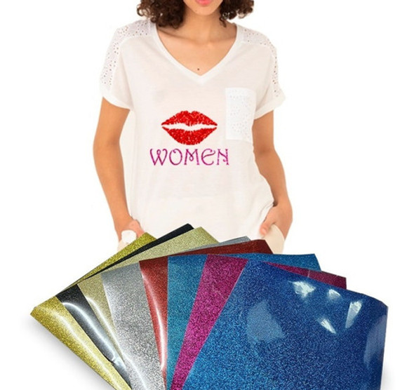 Vinilo Textil Plotteable Glitter Economic De 22x20cm Moritzu 0 Vinilo Textil Plotteable Glitter Economic De 22x20cm Moritzu 0