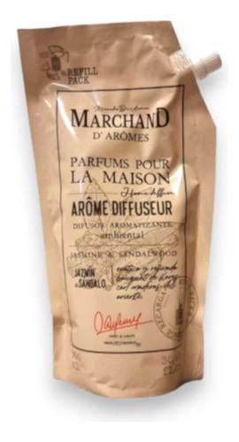 Marchand D´aromes Refil Difusor Jazmin Y Sandalo X 900ml 0