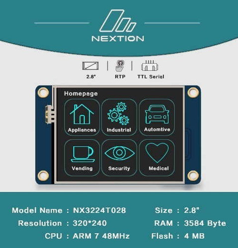 Display Lcd Nextion V. E Nx4832k035 3.5 Inch Com Nota Fiscal 1
