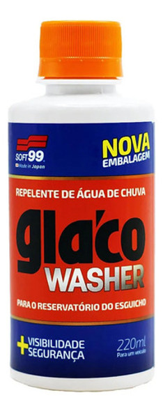 Repelente De Agua Aditivo A-19 Glaco Washer 220ml Soft99 0 Repelente De Agua Aditivo A-19 Glaco Washer 220ml Soft99 0