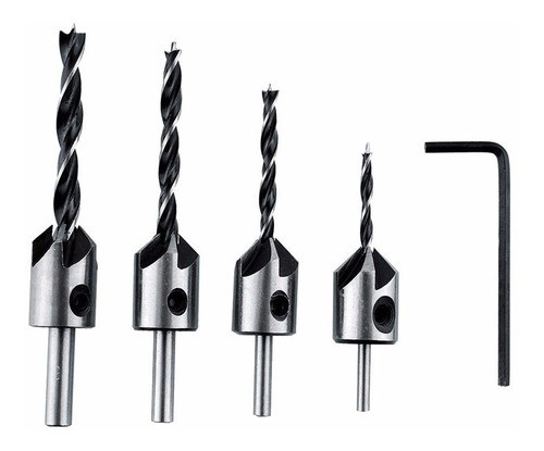 Kit Fresa Avellanador Biseladora Tornillo 4 5 6 8mm Vazquez 0