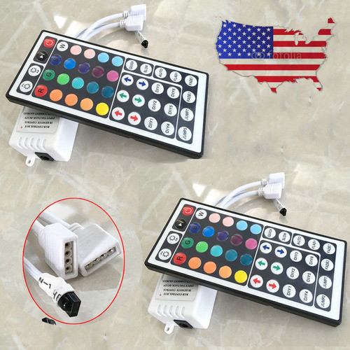 2 X 44 Llave Infrarrojo Remoto + 12v Control Receptor De Ir 1