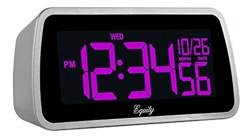Equity By La Crosse 30451 Reloj Despertador Lcd Con Pantalla 0
