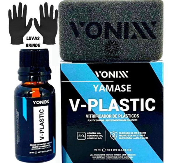 Vitrificador V Plastic Vonixx Para Plásticos 20ml + Luvas 1
