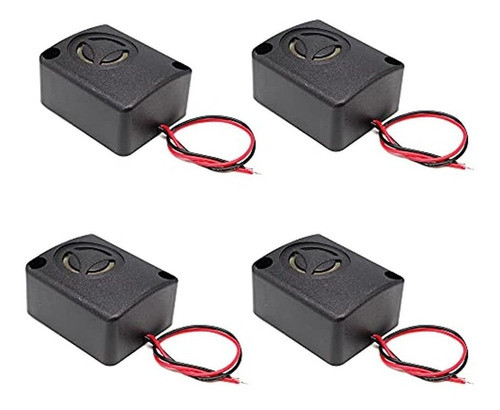 Shanghj 4pcs 110db Electronic Black Mini Piezo Alarm Sirena 0