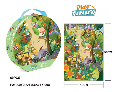 Pzzle Maleta Bosque 60pcs 0