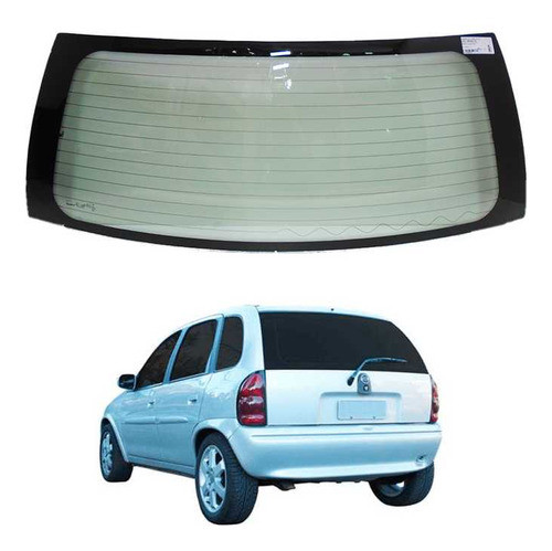 Vidro Traseiro Vigia Chevrolet Corsa - 1996 A 2002 0