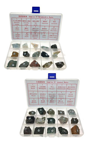 30x Espécime De Ígnea Ajuda De Ensino De Pedra Real Ígnea 1
