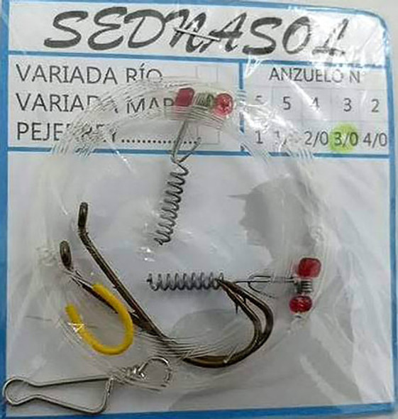 Pack X 5 Linea De Pesca Mar Fondo Anzuelos Rotores De Acero 1 Pack X 5 Linea De Pesca Mar Fondo Anzuelos Rotores De Acero 1
