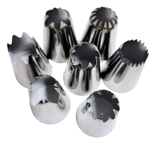 Set 7 Picos + Acople + Manga Reutilizable Reposteria 1