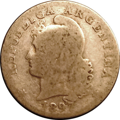 Argentina Moneda 20 Centavos Del Año 1897 - Niquel - F 0