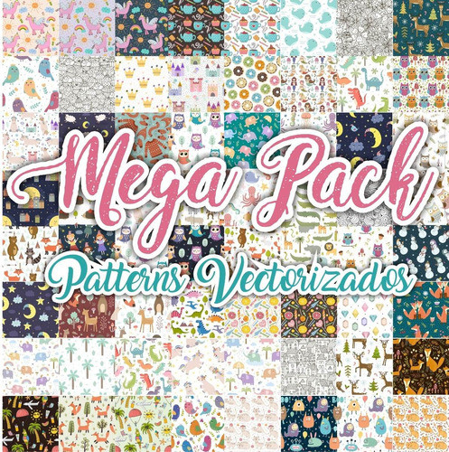 Patterns Vectorizados Megapack - Patrones En Vectores & Png 0