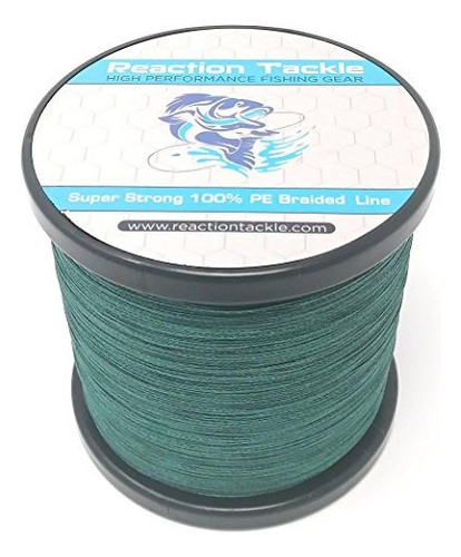 Reaction Tackle Moss Green 65lb 300yd 1