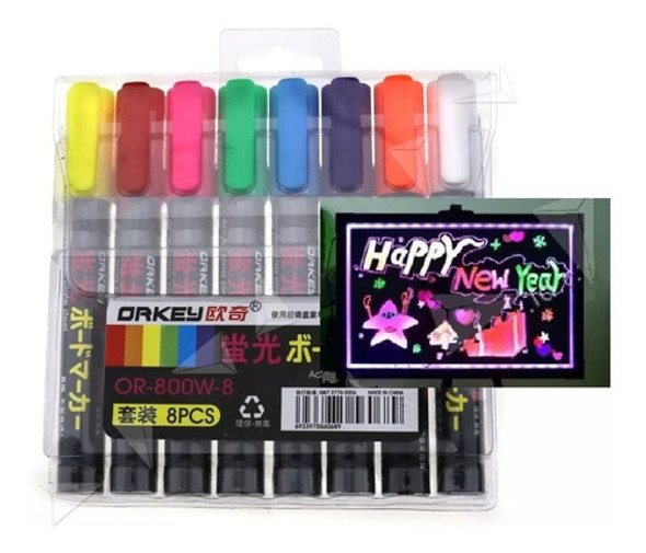 Fibron Marcador Para Pizarra Led - Carteles Led Vidrios 1