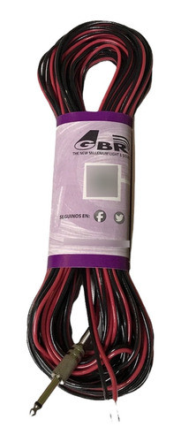 Cable Para Bafles Plug A Pelado 30 Metros Pro Rojo Y Negro 0