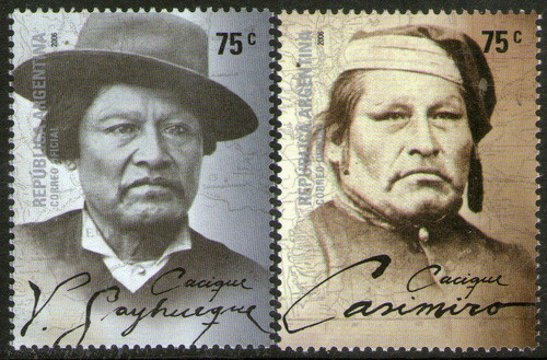 Argentina Serie X 2 Sellos Mint Caciques Argentinos Año 2006 0