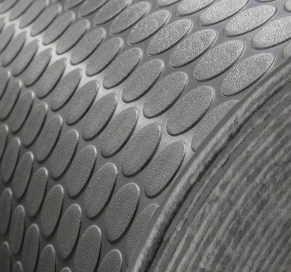 2m² Piso Borracha Moeda Preto 2mm X 2mt Comp X 1mt Larg 1