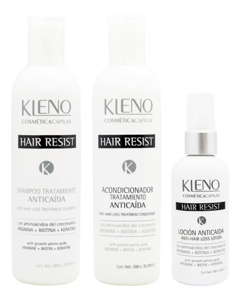 Kleno Hair Resist Shampoo Acondicionador Loción Anticaída 6c 0 Kleno Hair Resist Shampoo Acondicionador Loción Anticaída 6c 0