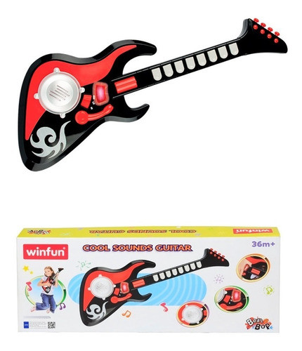 Guitarra Eléctrica Con Efectos Sonidos Y Luz Vamosajugar 1