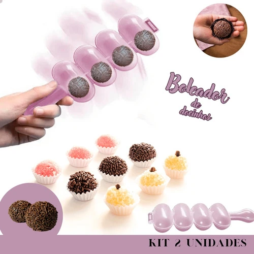 Kit 2 Formas Boleador Para  Brigadeiros Gourmet Confeitaria 1